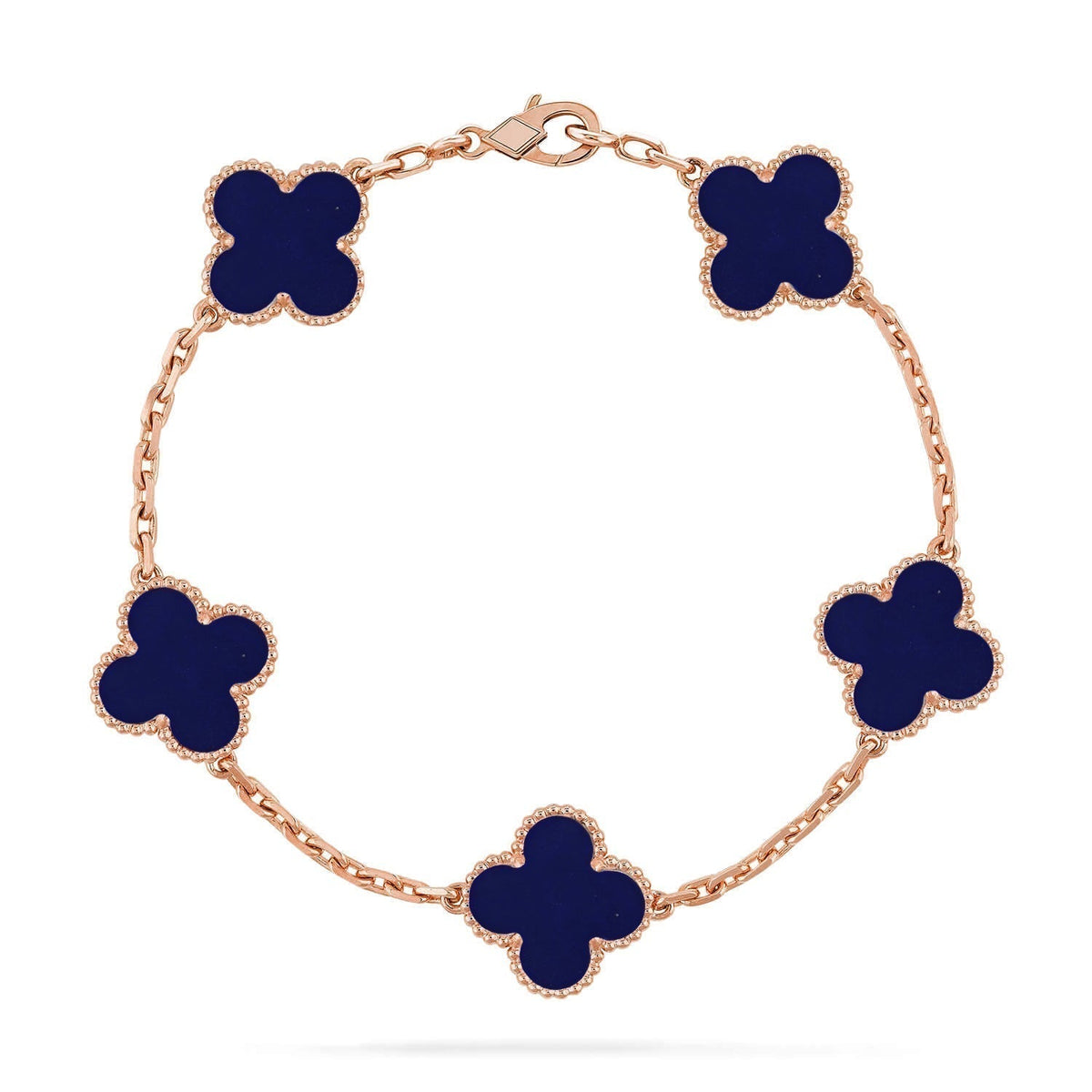 [⭐Mirelle]CLOVER 5 MOTIF LAPIS LAZULI BRACELET COLLECTION