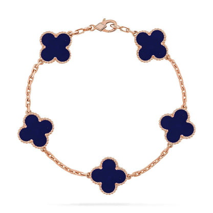 [⭐Mirelle]CLOVER 5 MOTIF LAPIS LAZULI BRACELET COLLECTION