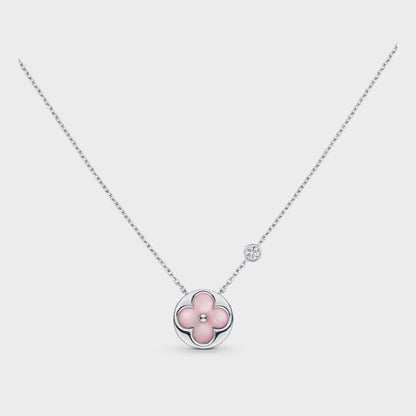 [⭐Mirelle]SUN MOTIF PINK MOP SILVER BRACELET