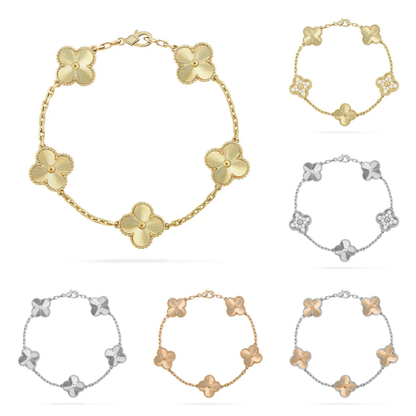 [⭐Mirelle] CLOVER 5 MOTIF LASER BRACELET COLLECTION
