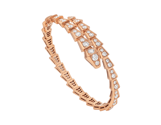 [⭐Mirelle]SERPENTI BRACELET 6.8MM PINK GOLD DIAMOND