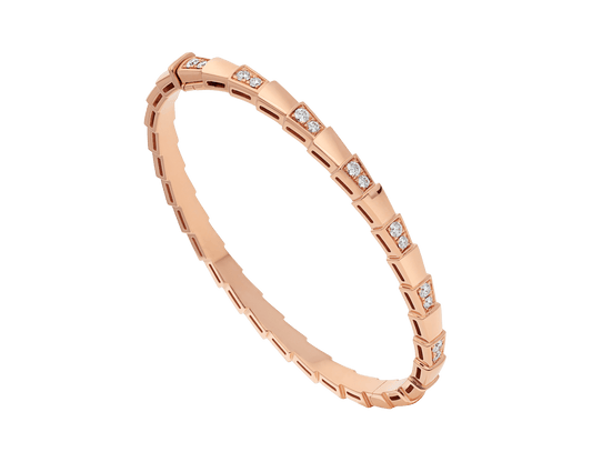 [⭐Mirelle]SERPENTI SMALL BRACELET PINK GOLD DIAMOND