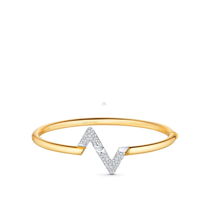 [⭐Mirelle]VOLTE UPSITE DOWN GOLD DIAMOND BRACELET