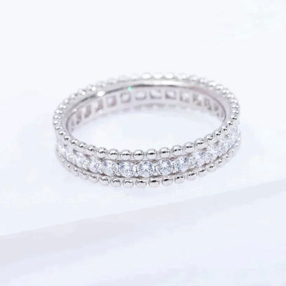 [⭐Mirelle]PERLEE DIAMOND SILVER RING