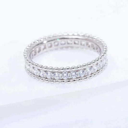 [⭐Mirelle]PERLEE DIAMOND SILVER RING