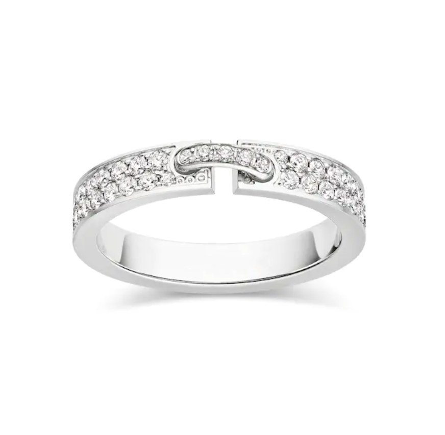 [⭐Mirelle]ALLIANCE LIENS VIDENCE PAVED DIAMOND 4MM RING