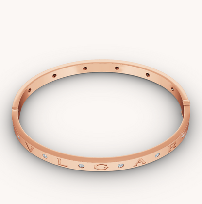 [⭐Mirelle]ZERO 1 PINK GOLD 12 DIAMONDS BRACELET