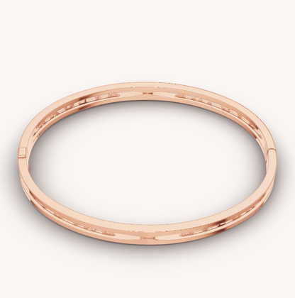 [⭐Mirelle]ZERO 1 SPIRAL LOGO PINK GOLD BRACELET