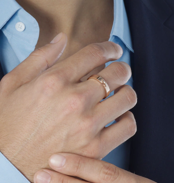 [⭐Mirelle]ALLIANCE LIENS VIDENCE 4MM RING