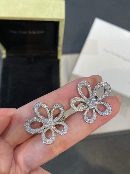 [⭐Mirelle]FLOWERLACE EARRINGS FULL DIAMONDS