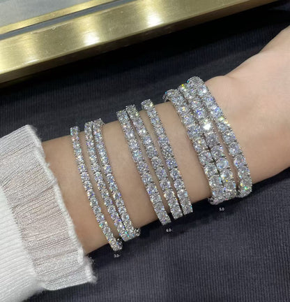 [⭐Mirelle jewelrys]TENNIS BRACELET WITH FULL DIAMOND SETTING