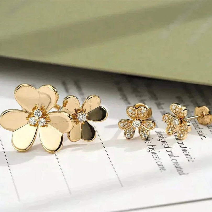 [⭐Mirelle]CLOVER COMOS GOLD DIAMOND RING