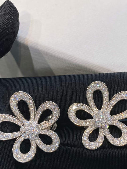 [⭐Mirelle]FLOWERLACE EARRINGS FULL DIAMONDS