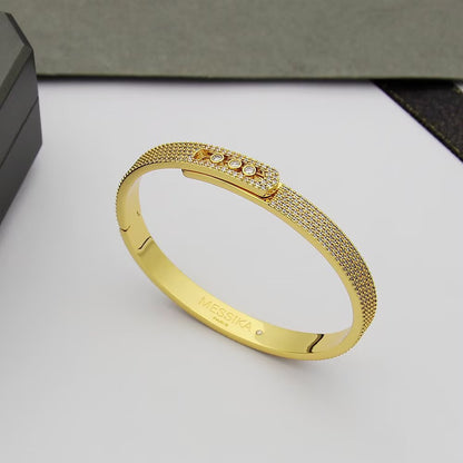[⭐Mirelle]Move Noa Full Pavé Diamond Bangle Bracelet