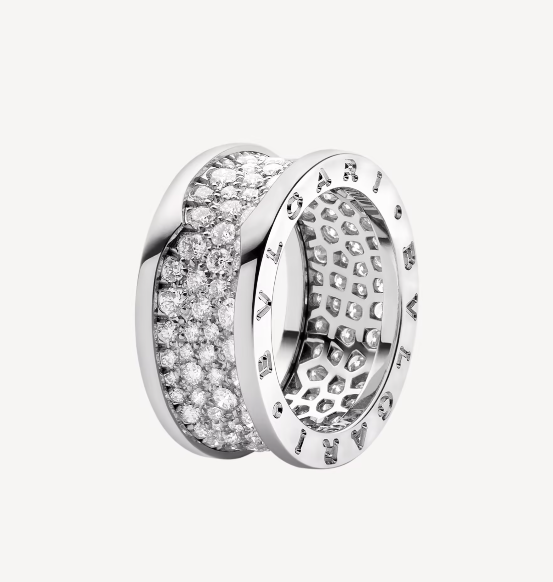 [⭐Mirelle]ZERO 1 WITH PAVED DIAMONDS ON THE SPIRAL RING