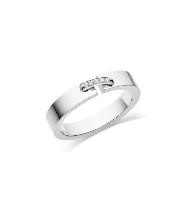 [⭐Mirelle]ALLIANCE LIENS VIDENCE DIAMOND 4MM RING