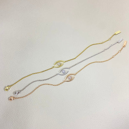 [⭐Mirelle]Demo Eye Pave-Set Diamond Bracelet