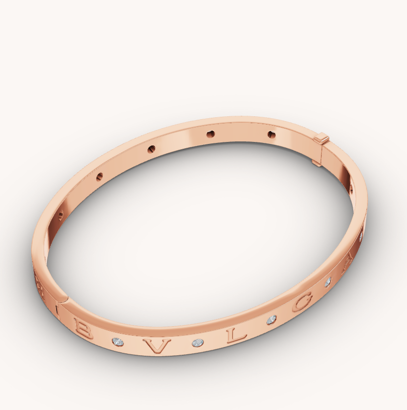 [⭐Mirelle]ZERO 1 PINK GOLD 12 DIAMONDS BRACELET