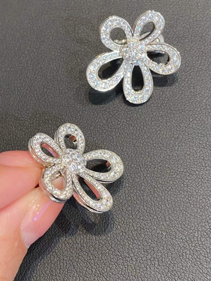 [⭐Mirelle]FLOWERLACE EARRINGS FULL DIAMONDS