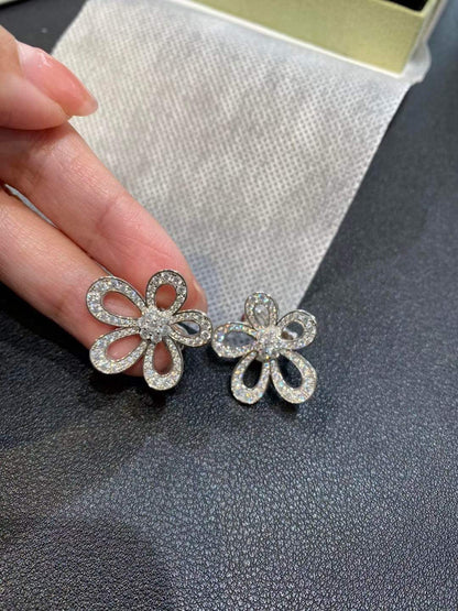 [⭐Mirelle]FLOWERLACE EARRINGS FULL DIAMONDS