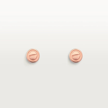 [⭐Mirelle]LOVE EARRINGS PINK GOLD 10MM