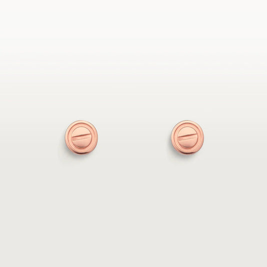 [⭐Mirelle]LOVE EARRINGS PINK GOLD 10MM