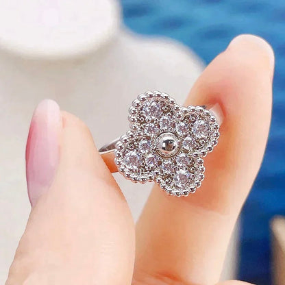 [⭐Mirelle]CLOVER DIAMOND RING