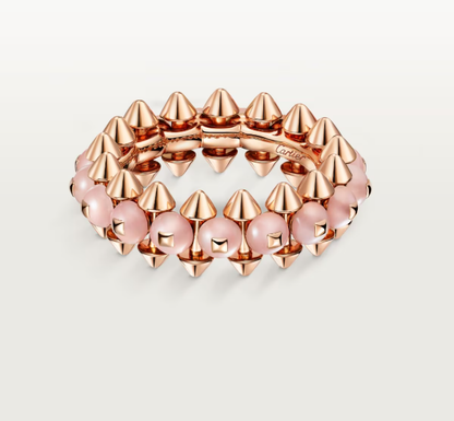[⭐Mirelle]CLASH ELEGANT ROSE GOLD RING FEATURING NATURAL AGATE