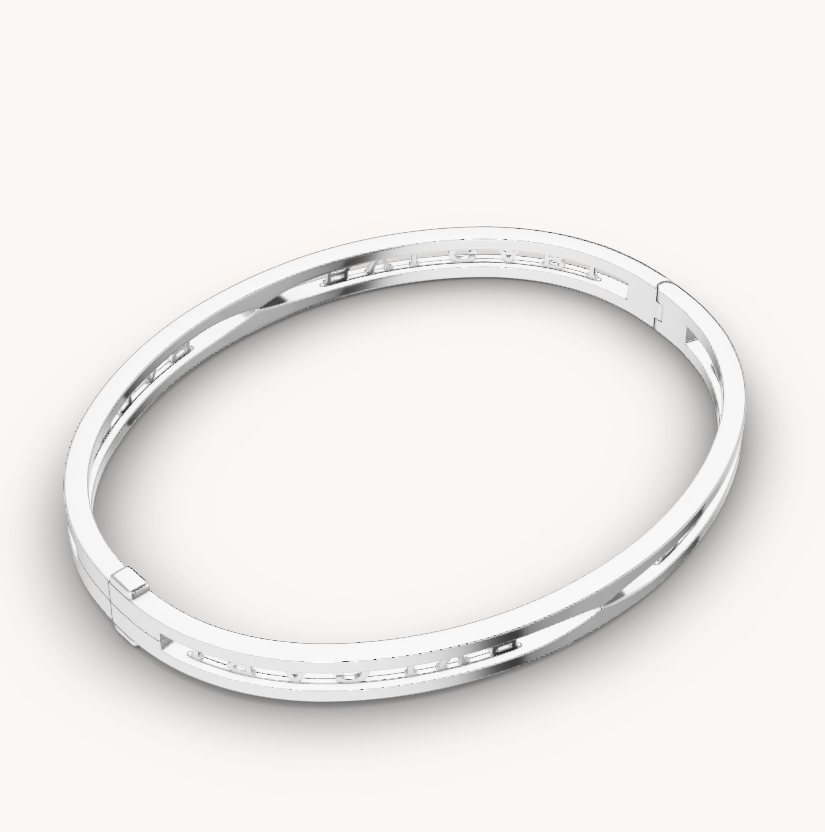 [⭐Mirelle]ZERO 1 SPIRAL LOGO SILVER BRACELET