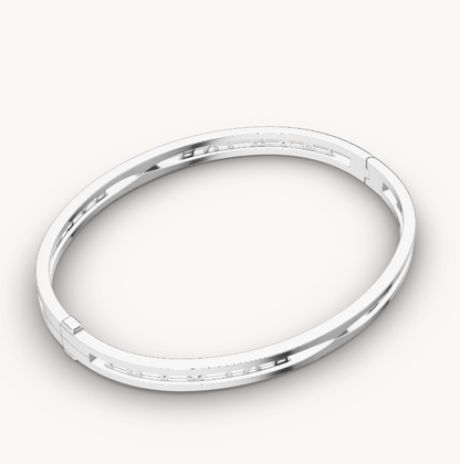 [⭐Mirelle]ZERO 1 SPIRAL LOGO SILVER BRACELET