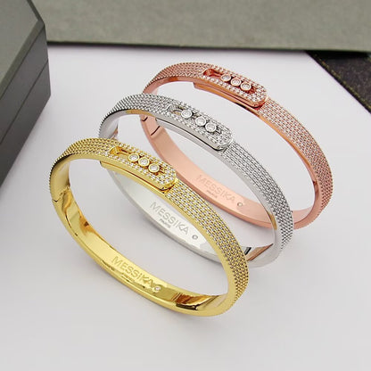 [⭐Mirelle]Move Noa Full Pavé Diamond Bangle Bracelet