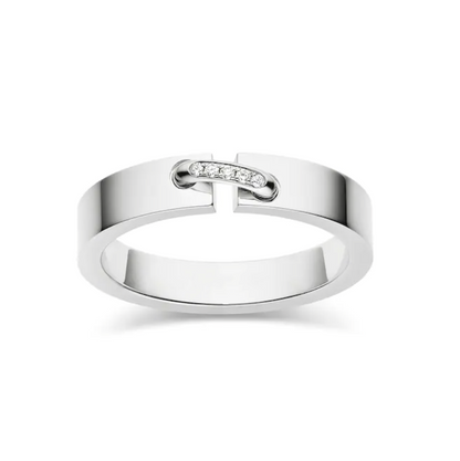 [⭐Mirelle]ALLIANCE LIENS VIDENCE DIAMOND 4MM RING