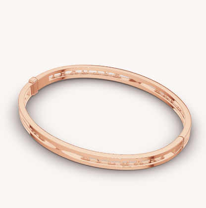 [⭐Mirelle]ZERO 1 SPIRAL LOGO PINK GOLD BRACELET