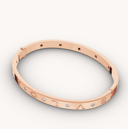 [⭐Mirelle]ZERO 1 PINK GOLD 12 DIAMONDS BRACELET