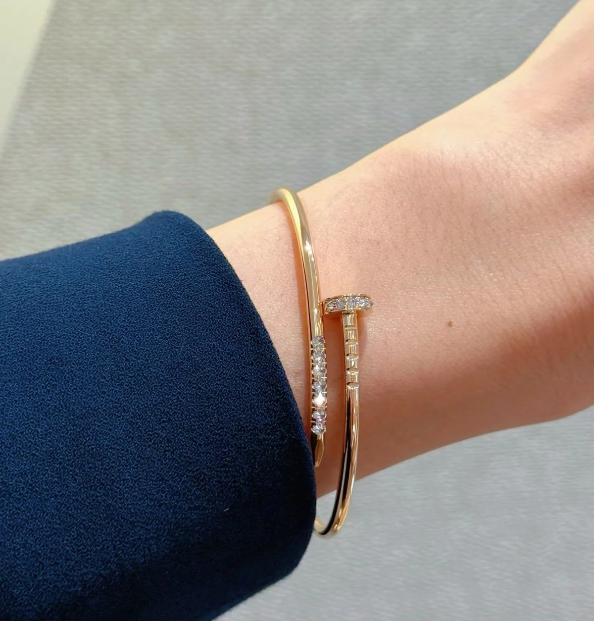 [⭐Mirelle]JUSTE BRACELET 2.5MM DIAMONDS NEW