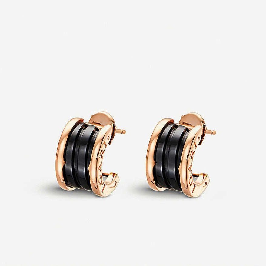 [⭐Mirelle]ZERO 1 PINK GOLD CERAMIC EARRINGS