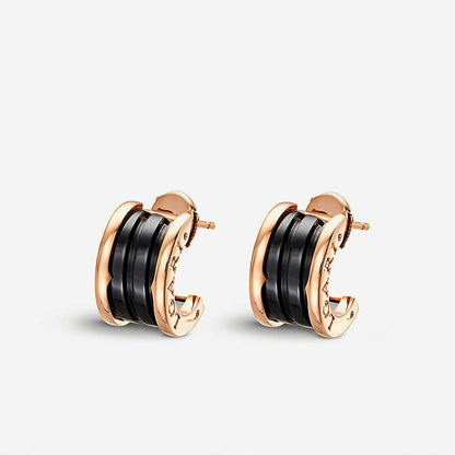 [⭐Mirelle]ZERO 1 PINK GOLD CERAMIC EARRINGS