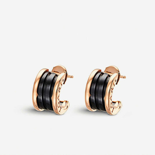 [⭐Mirelle]ZERO 1 PINK GOLD CERAMIC EARRINGS