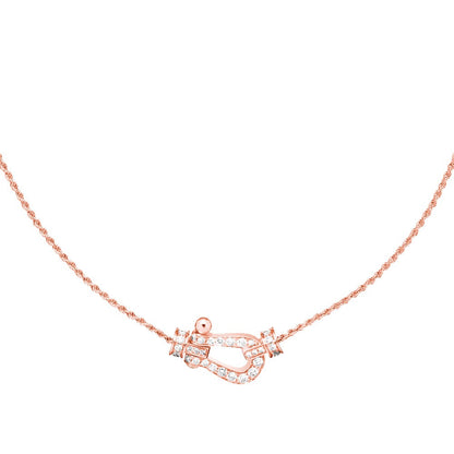 [⭐Mirelle]FORCE 10 PINK GOLD DIAMOND NECKLACE