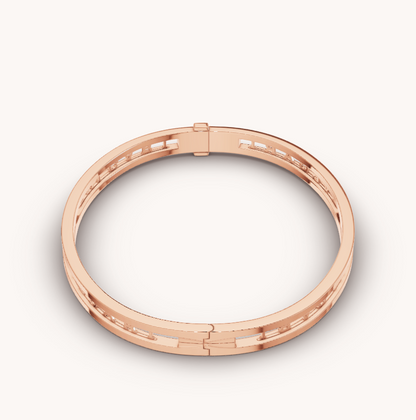 [⭐Mirelle]ZERO 1 SPIRAL LOGO PINK GOLD BRACELET