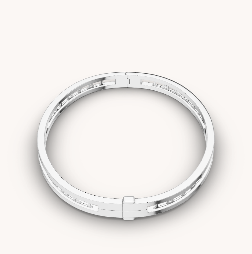 [⭐Mirelle]ZERO 1 SPIRAL LOGO SILVER BRACELET