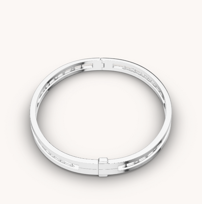 [⭐Mirelle]ZERO 1 SPIRAL LOGO SILVER BRACELET