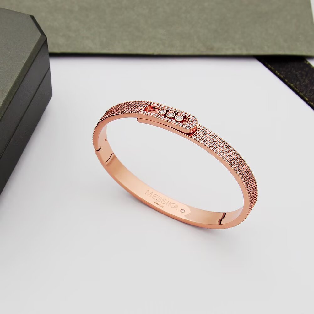 [⭐Mirelle]Move Noa Full Pavé Diamond Bangle Bracelet