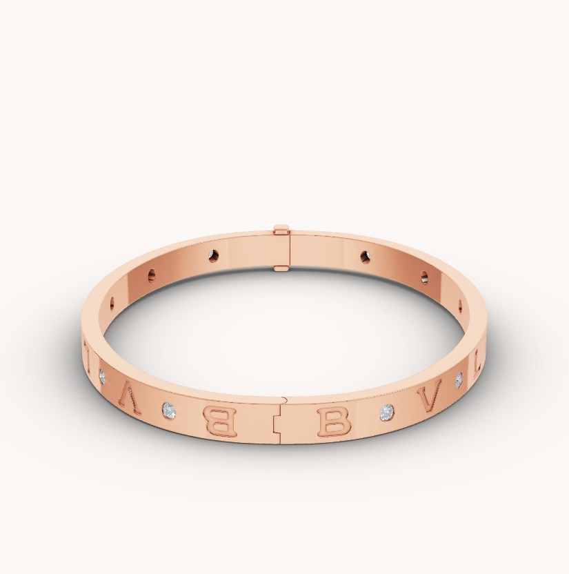 [⭐Mirelle]ZERO 1 PINK GOLD 12 DIAMONDS BRACELET