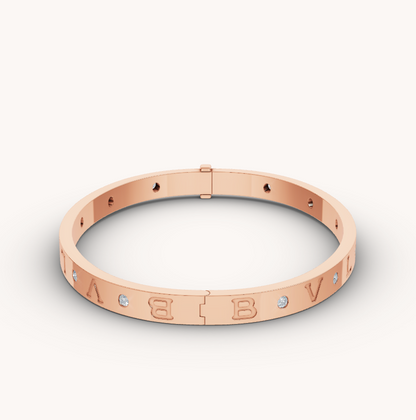 [⭐Mirelle]ZERO 1 PINK GOLD 12 DIAMONDS BRACELET