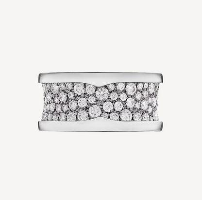 [⭐Mirelle]ZERO 1 WITH PAVED DIAMONDS ON THE SPIRAL RING