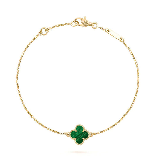 [⭐Mirelle]CLOVER BRACELET MALACHITE 1 MOTIF