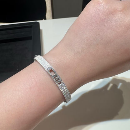 [⭐Mirelle]Move Noa Ciselé half pavé bangle