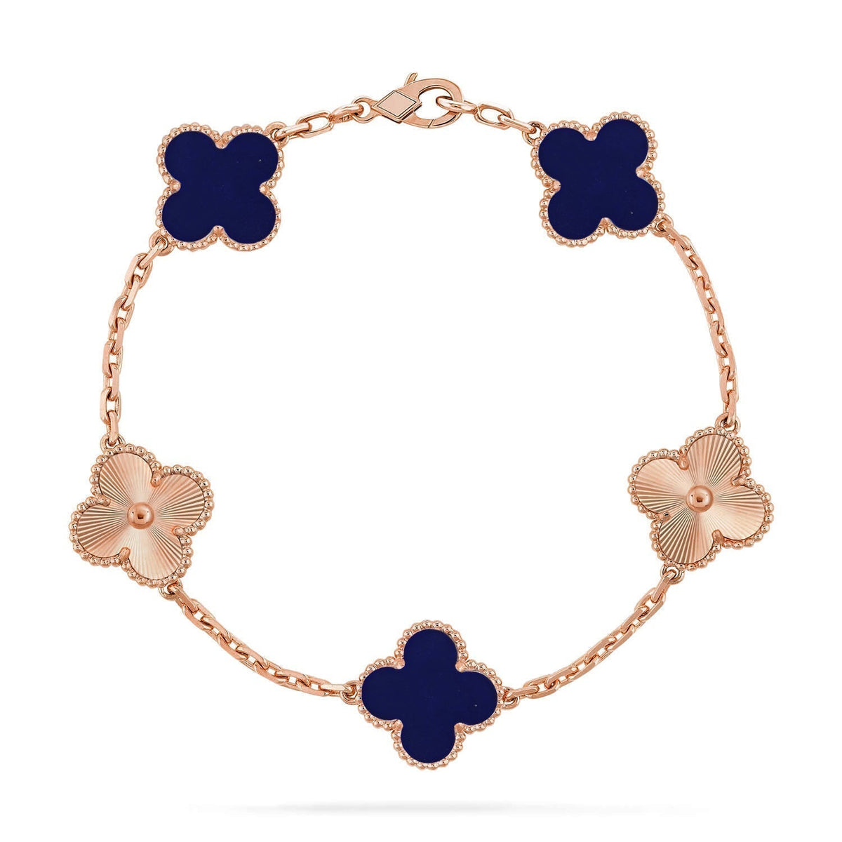 [⭐Mirelle]CLOVER 5 MOTIF LAPIS LAZULI BRACELET COLLECTION