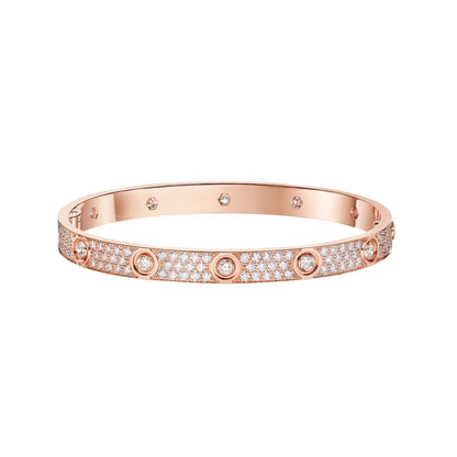 [⭐Mirelle]LOVE BRACELET 6.1MM DIAMOND-PAVED 10 BIG DIAMONDS
